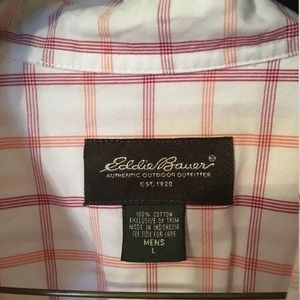 Eddie Bauer men’s Large Button Up
